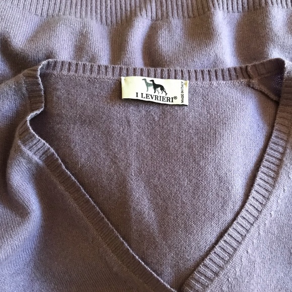 I LEVRIERI Italian Cashmere Lavender Sumptuous Cardigan Sweater Sz S - Picture 6 of 7